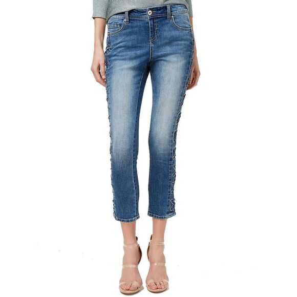 Lace Up Skinny Jeans - Picture 3 of 3